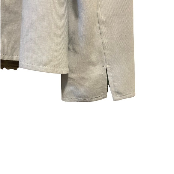 Akris Wool Blend Collarless Knee Length Split Hem Skirt Blazer Two Piece Suit - Picture 8 of 12